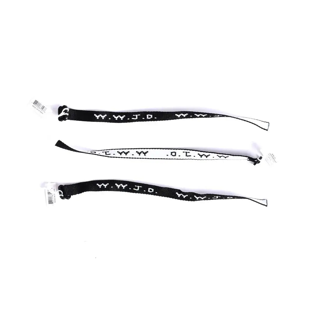 Bracelet Woven WWJD Black - Natalia Naomi Brand