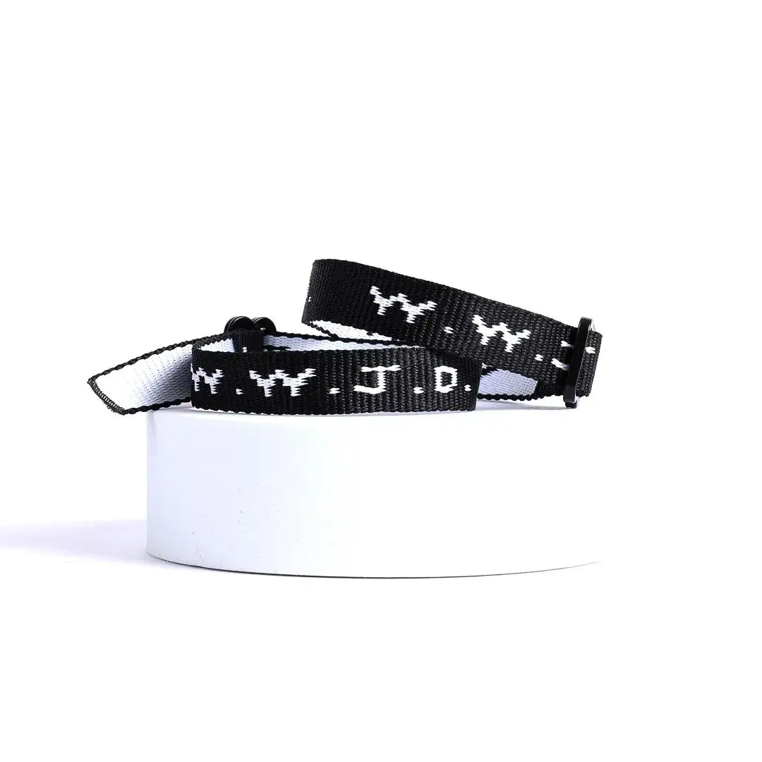 Bracelet Woven WWJD Black - Natalia Naomi Brand