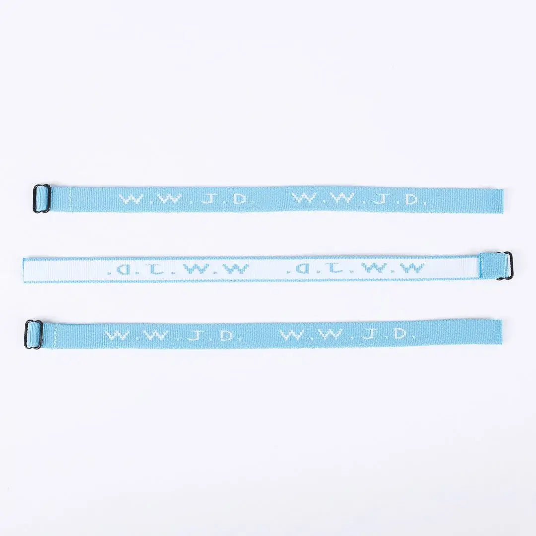 WWJD Bracelet - Light Blue