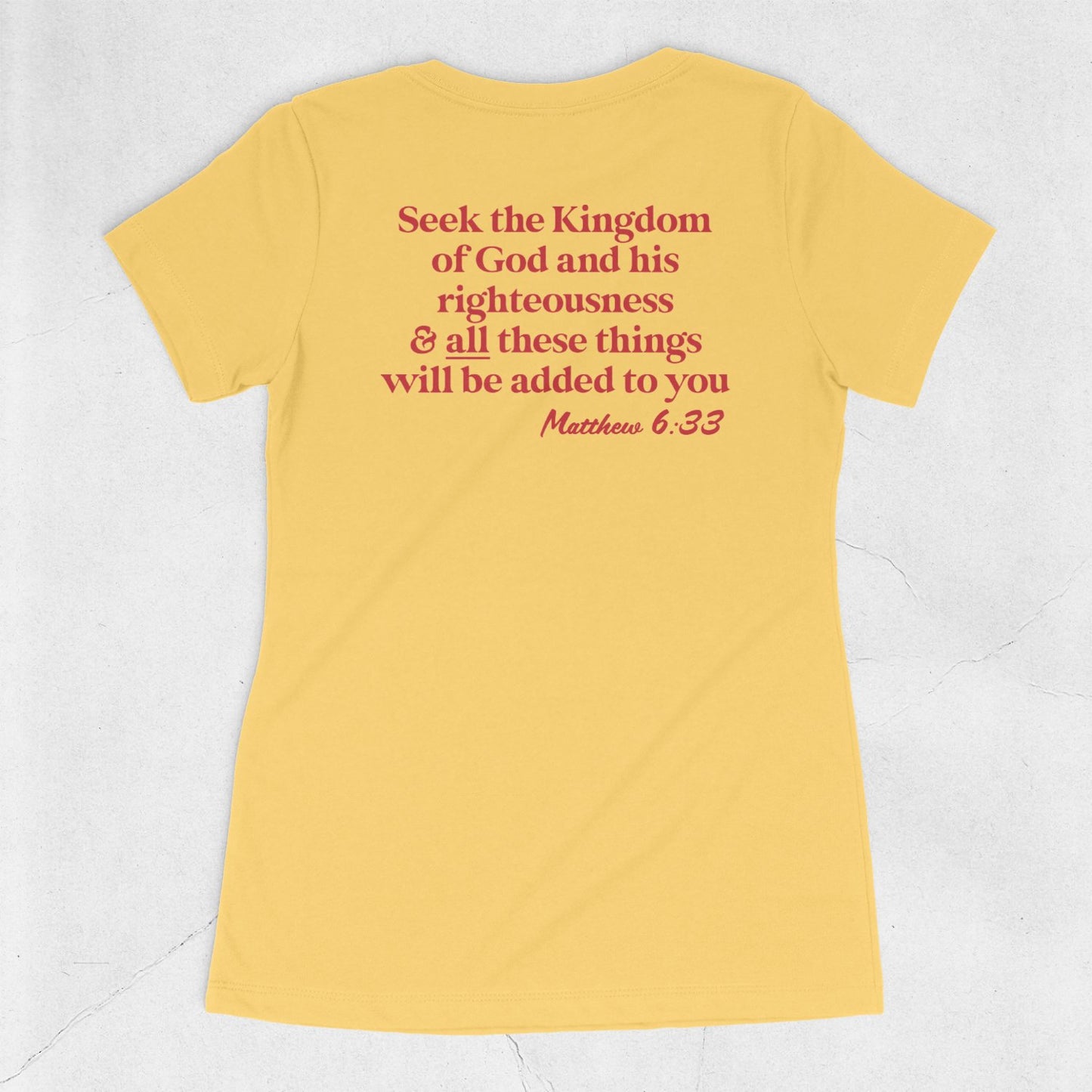 Seek the Kingdom- V-neck - Natalia Naomi Brand
