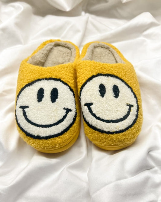 happy slippers yellow smile