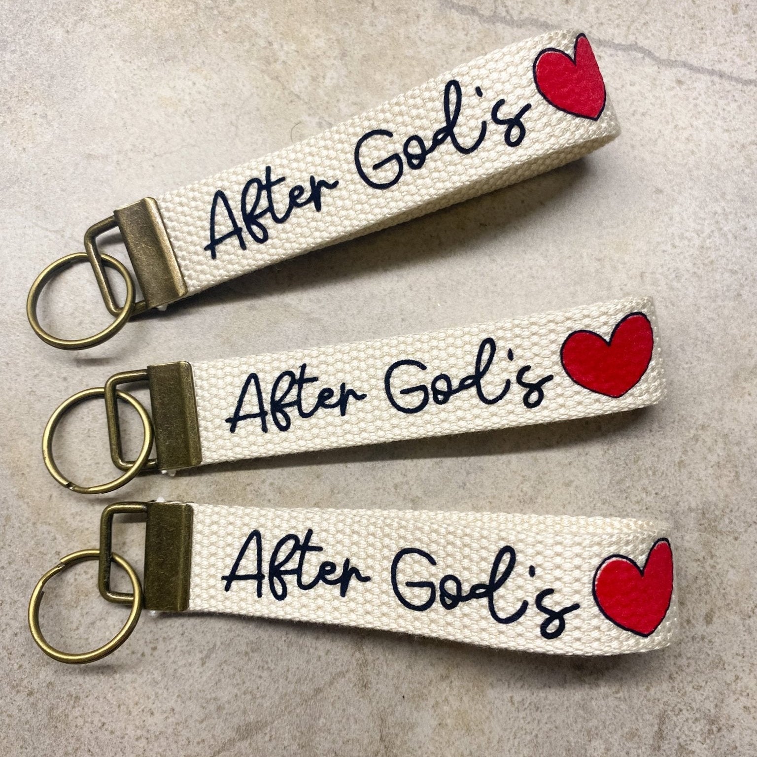 After God’s Heart Key Fob - Natalia Naomi Brand