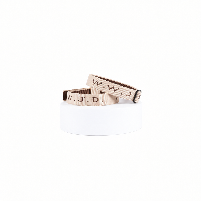 WWJD Bracelet - Tan - Natalia Naomi Brand