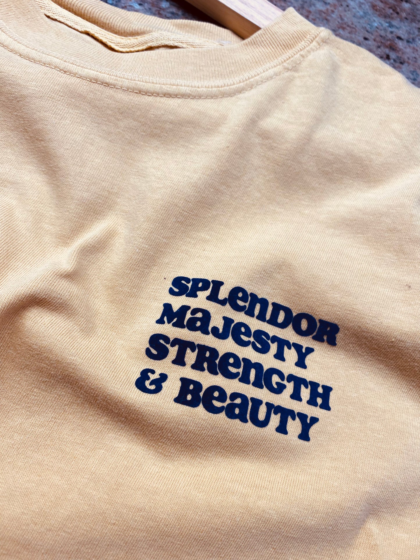 Splendor & Majesty Mustard T-shirt