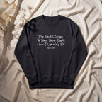 My Soul Clings to You Sweatshirt- Black