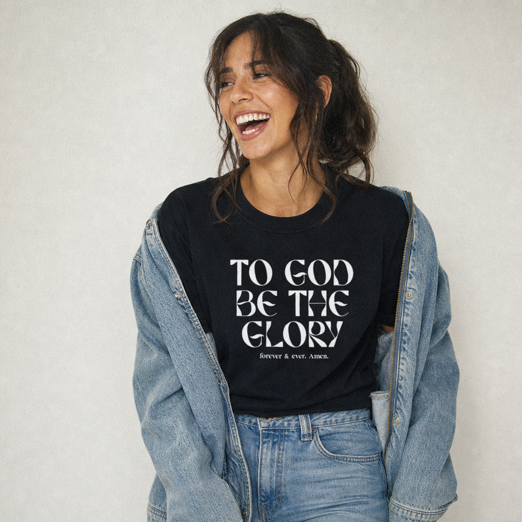 To God be the glory T-shirt - Black