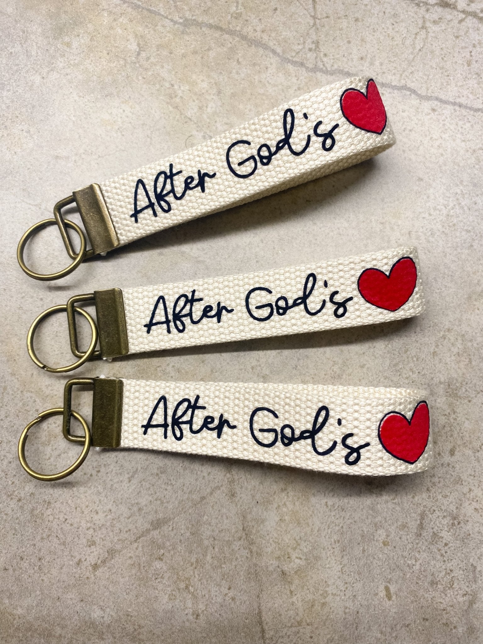 After God’s Heart Key Fob - Natalia Naomi Brand