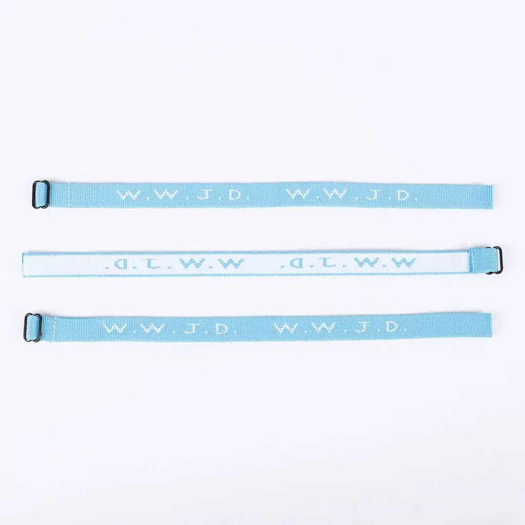 WWJD Bracelet - Light Blue