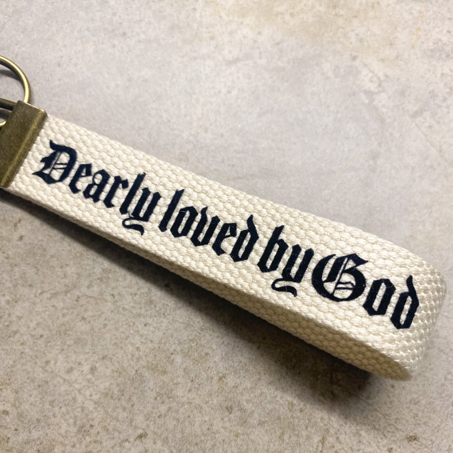 Dearly loved by God key fob - Natalia Naomi Brand