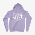Keep the fire hoodie- Lavender - Natalia Naomi Brand