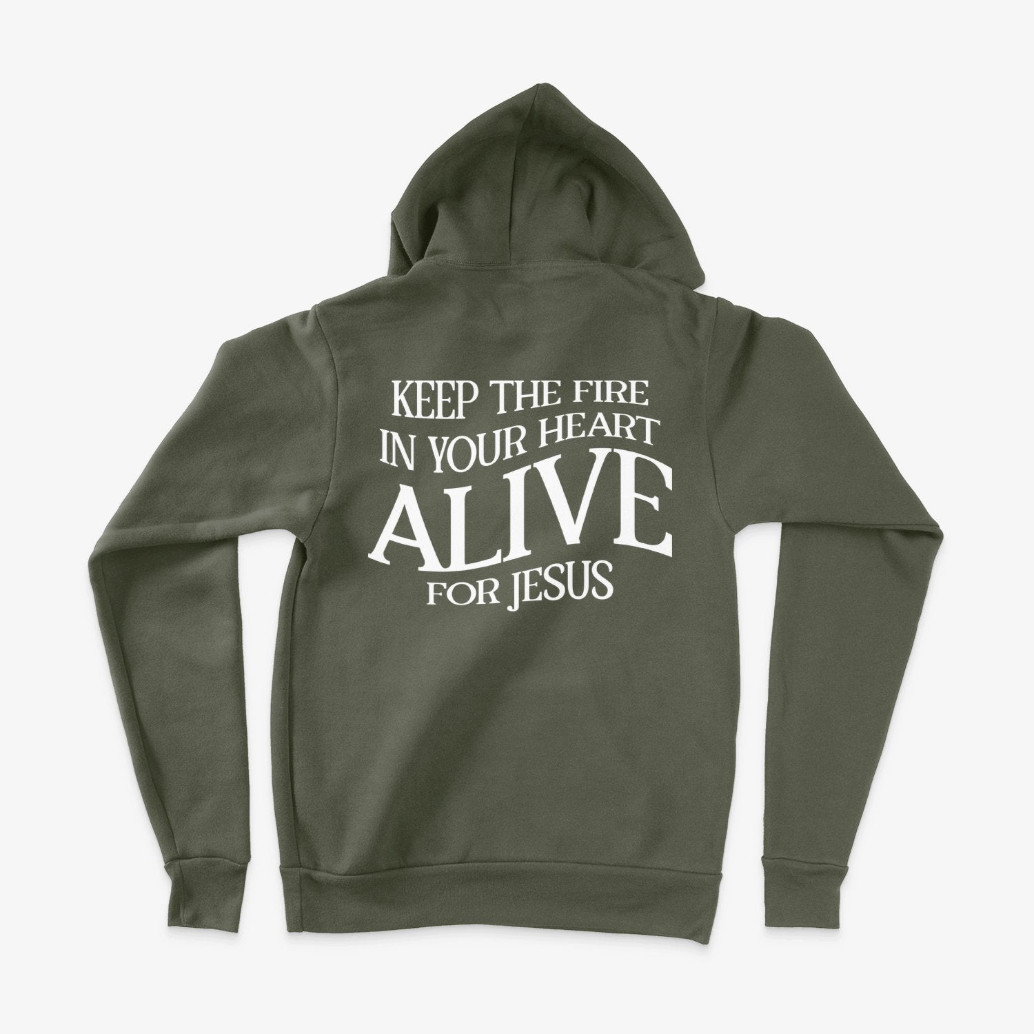 Keep the fire hoodie- Miltary Green - Natalia Naomi Brand