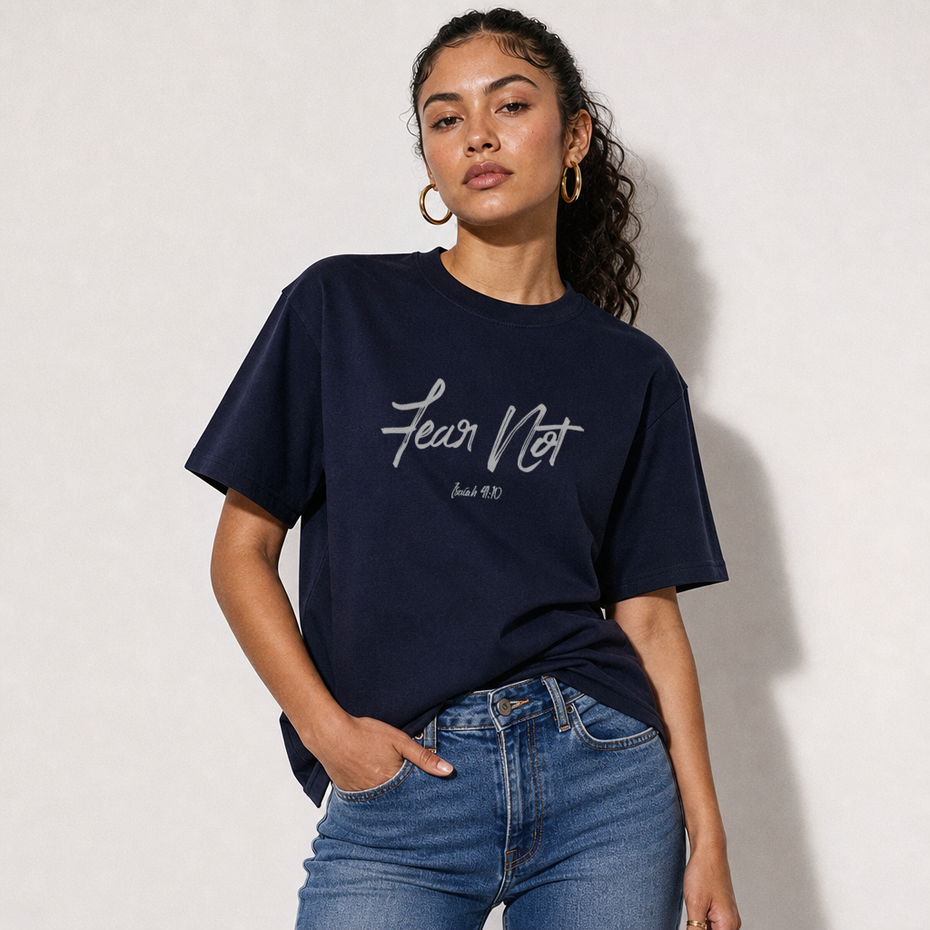 Fear Not T-Shirt- Navy