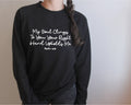 My Soul Clings to You Sweatshirt- Black - Natalia Naomi Brand