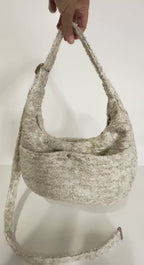 The Bouclè Crescent Bag