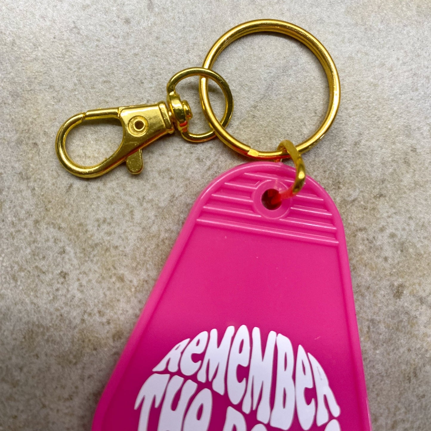 Remember the deeds of Lord motel keychain - Natalia Naomi Brand
