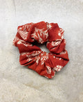 Rust Floral Large Scrunchie - Natalia Naomi Brand