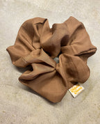 Silk Scrunchie- Coffee - Natalia Naomi Brand