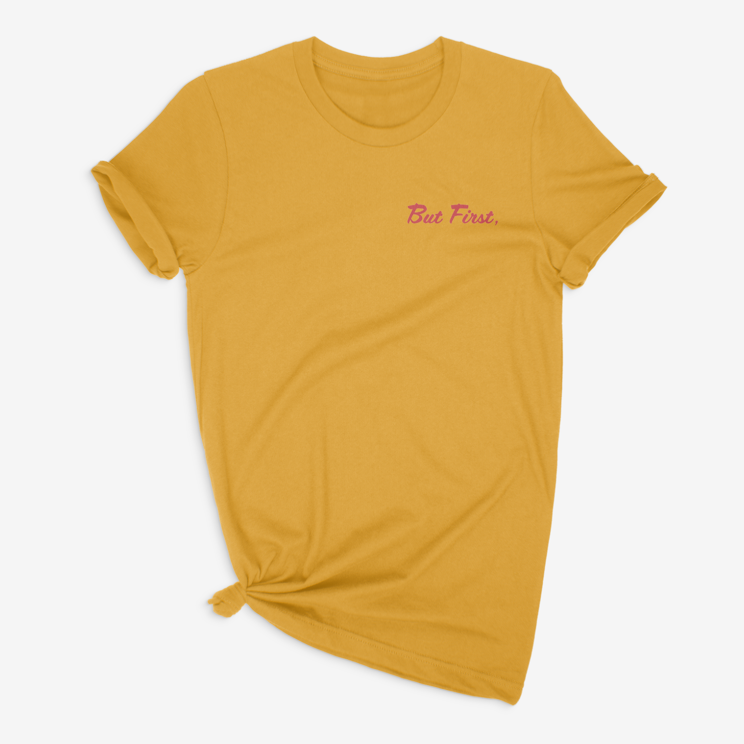 But First, Seek the Kingdom T-Shirt- Mustard