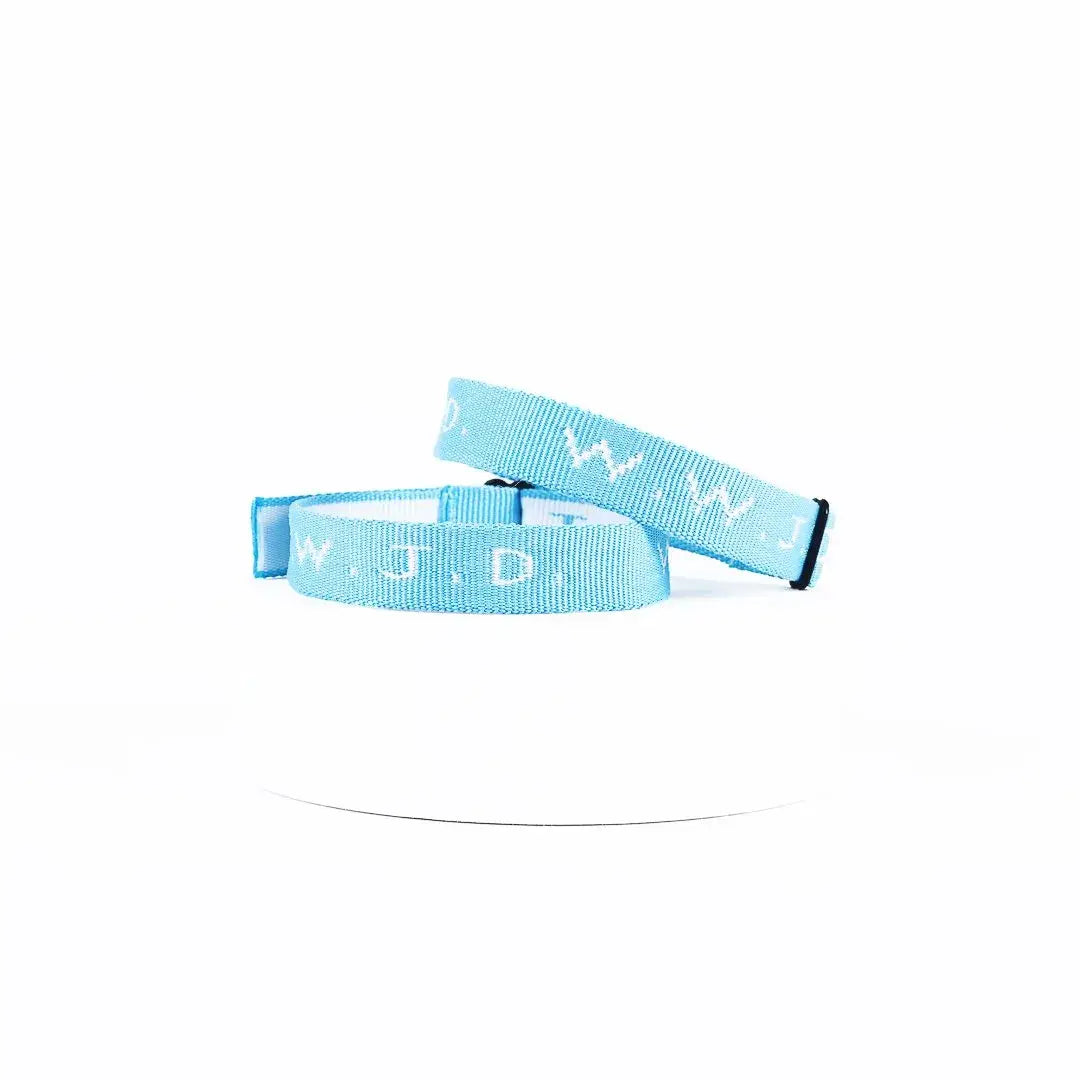 WWJD Bracelet - Light Blue