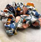 Flower Corduroy Large Scrunchie