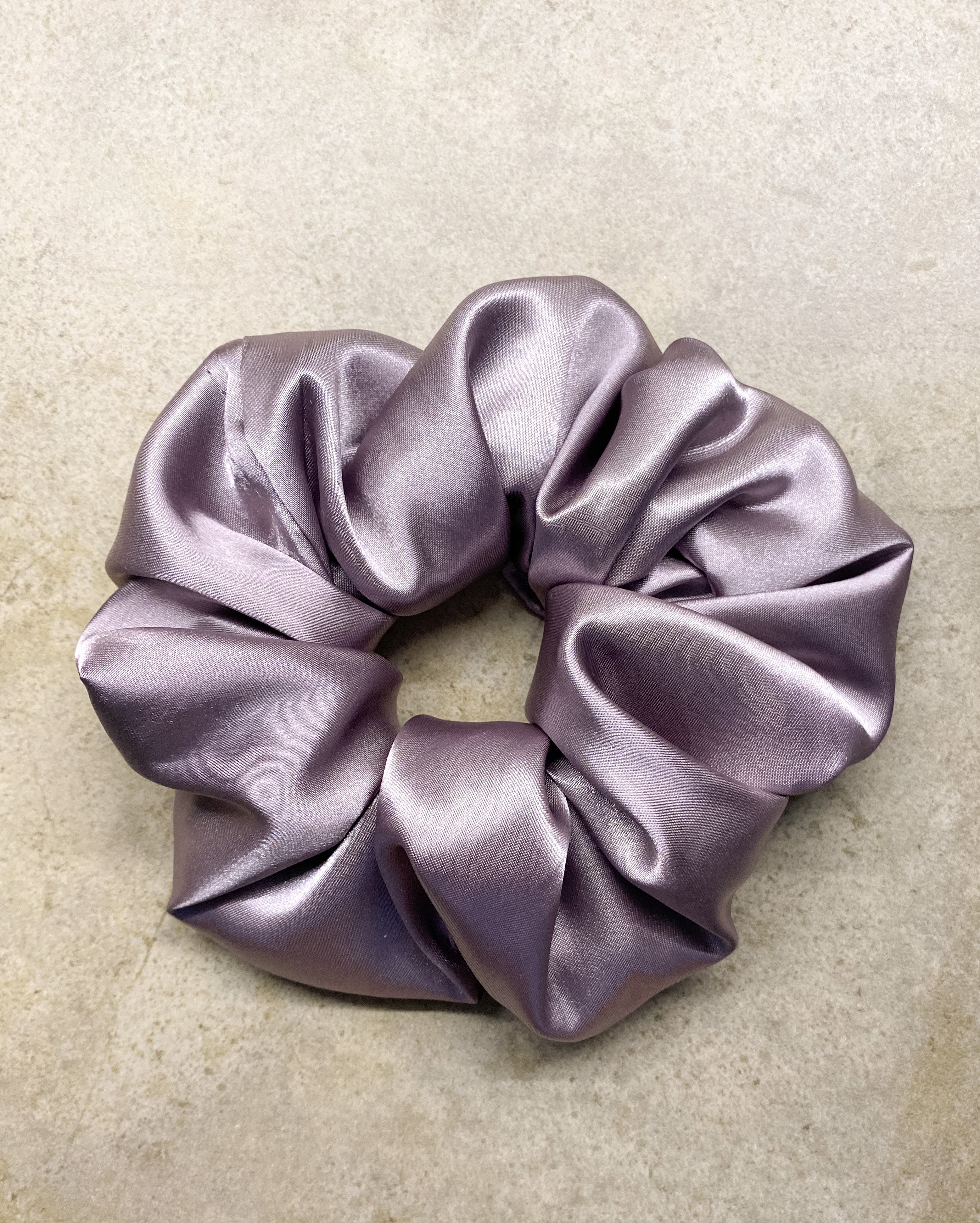 Satin Dusty Lavender Scrunchie