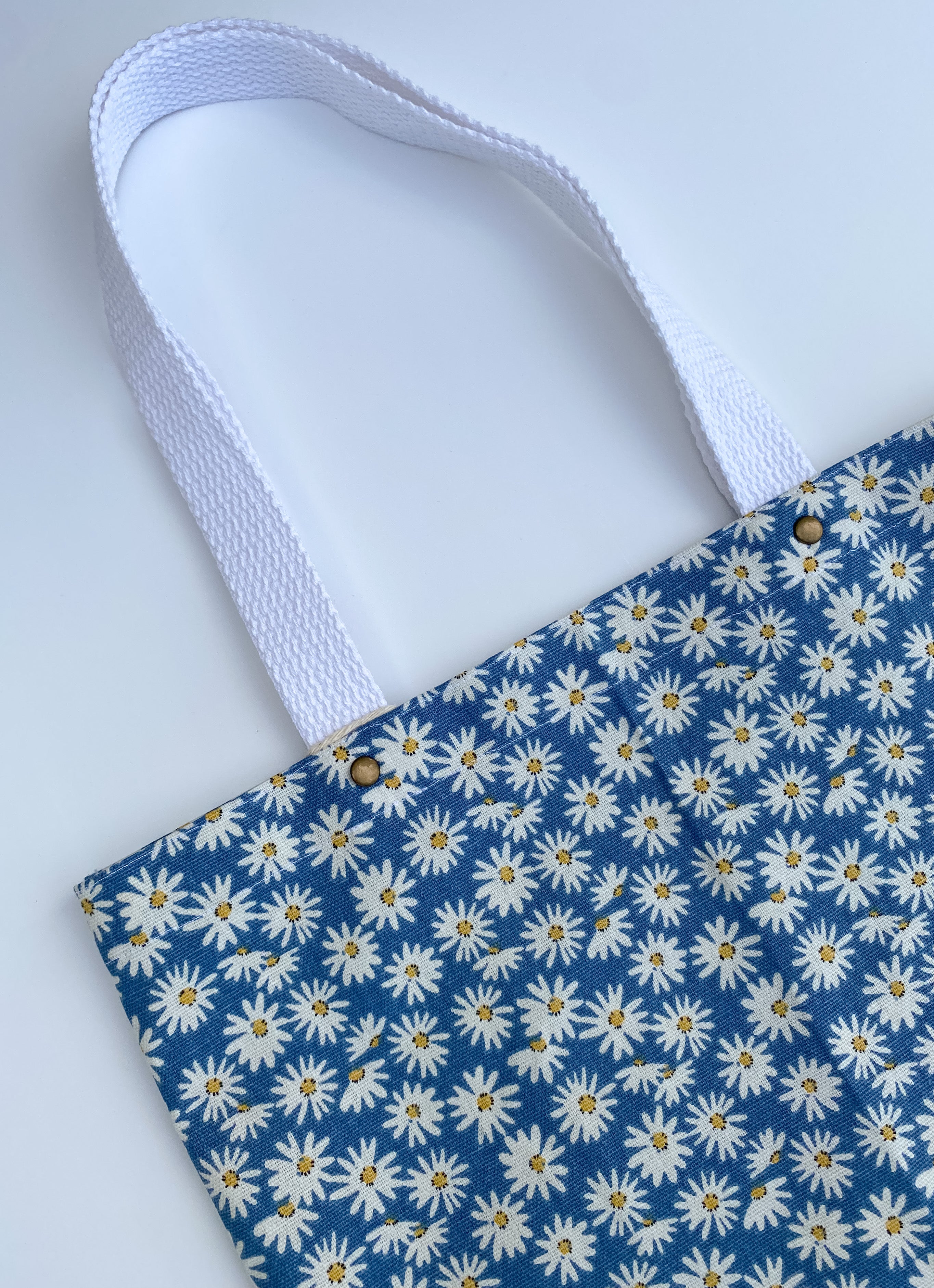 Blue Daisy Tote Bag