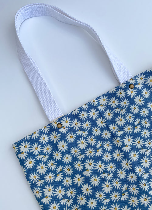 Blue Daisy Tote Bag